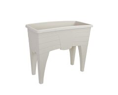 Omnipazar SO-AB02 Dekoratif Ayaklı Bahçe Yetiştirme Saksı 60 Litre No 2 Kirli Beyaz (113)