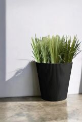 Omnipazar SO-LNS3 Dekoratif Luna Saksı 29 Litre No 3 Siyah