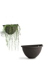 Omnipazar SO-DD01 Dekoratif Damla Duvar Saksı 1.4 Litre No 1 Antrasit (116)