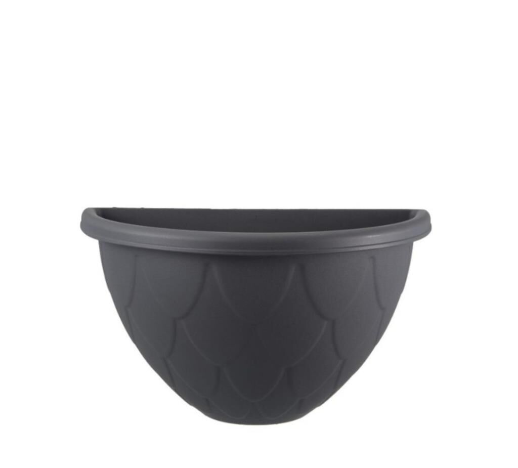 Omnipazar SO-DD02 Dekoratif Damla Duvar Saksı 2.4 Litre No 2 Antrasit (116)