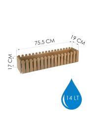 Omnipazar SO-İB03 Gold Askılı Balkon Saksı Takım 14 lt No 3