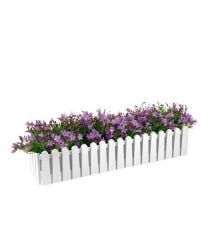 Omnipazar SO-İB03 Beyaz Askılı Balkon Saksı Takım 14 lt No 3
