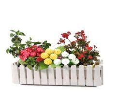 Omnipazar SO-İB03 Beyaz Askılı Balkon Saksı Takım 14 lt No 3