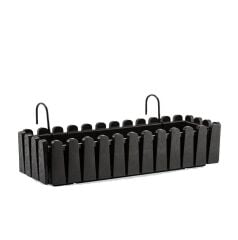 Omnipazar SO-İB03 Antrasit Askılı Balkon Saksı Takım 14 lt No 3