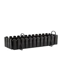 Omnipazar SO-İB03 Antrasit Askılı Balkon Saksı Takım 14 lt No 3