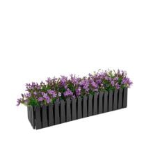 Omnipazar SO-İB02 Antrasit Askılı Balkon Saksı Takım 9 lt No 2