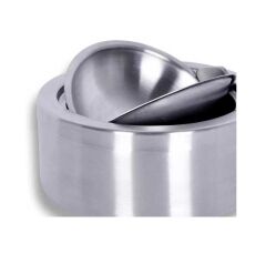 Omnisoft EPX BK-12 Basmalı Paslanmaz Çelik Hazneli Kül Tablası 12 cm