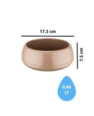 Omnipazar SO-EAS1 Dekoratif Elvan Arajman Sukulent Kaktüs Saksı 0.86 Litre No 1 Mocha