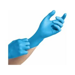 Beybi Nitril Pudrasız Mavi Muayene Eldiveni 100' Lü Paket Large
