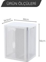 Omnipazar SY-4632 Smart Duo İki Bölmeli Kirli Çamaşır Sepeti 84 Litre