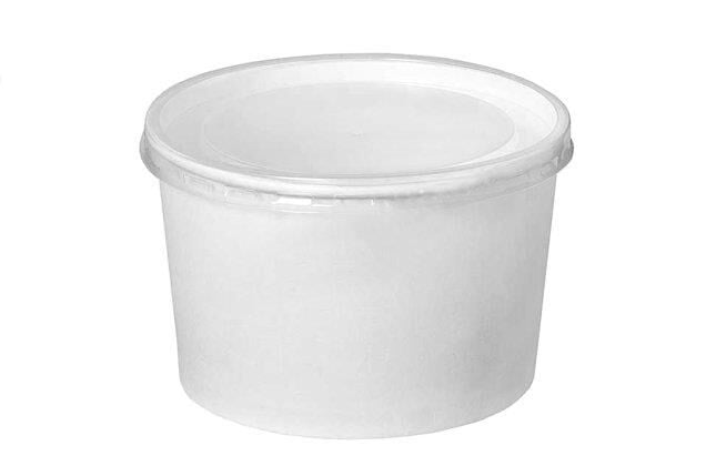 Kapaklı Karton Çorba Kasesi 50 Adet 16 Oz