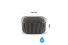 Omnipazar KRS-247 Pera Dekoratif Aranjman Kaktus Sukulent Saksı 1 Litre No 1 Kahverengi