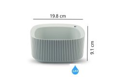Omnipazar KRS-248 Pera Dekoratif Aranjman Kaktus Sukulent Saksı 1.8 Litre No 2 YEŞİL