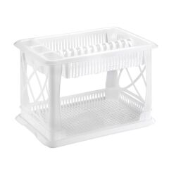 Omnipazar ELF-306 Plastik Çift Katlı Lüks Bulaşık Kurutmalık Tabaklık