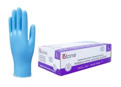 Stone Nitril Pudrasız Mavi Muayene Eldiveni 100' lü Paket Large