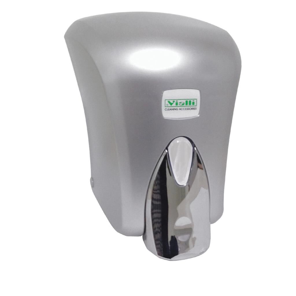Omnipazar Vialli F6C Hazneli Köpük Sabun Dispenseri Gri - Krom 1000 ml