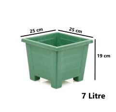 Omnipazar SY-5846 Dekoratif Plastik Kare Ayaklı Saksı 7 Litre No 3