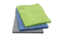 Omniclean 3'lü Paket Sihirli Mikrofiber Cam ve Genel Temizlik Bezi 40x70 cm