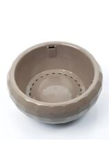 Omnipazar Dekoratif Aranjman Kaktus Sukulent Saksı 3'lü Set Antrasit