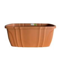 SY-5710 Opal Balkon Küpeşte Saksı 15 Litre Kiremit 4 Adet