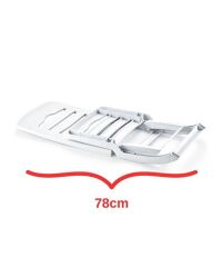 Omnipazar MT-GF170 Tempo Katlanır Plastik Plaj Sandalyesi Beyaz