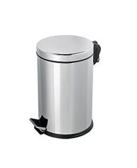 Omnisoft PLX3700-308 Krom Paslanmaz Pedallı Çöp Kovası 8 Lt