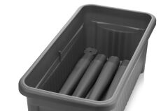 Omnipazar SO-AB03 Dekoratif Ayaklı Bahçe Yetiştirme Saksı 60 Litre No 3 Antrasit (116)