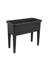 Omnipazar SO-AB03 Dekoratif Ayaklı Bahçe Yetiştirme Saksı 60 Litre No 3 Antrasit (116)