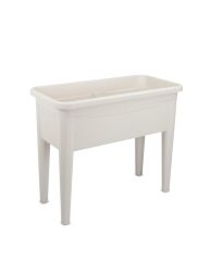 Omnipazar SO-AB03 Dekoratif Ayaklı Bahçe Yetiştirme Saksı 60 Litre No 3 Kirli Beyaz (113)