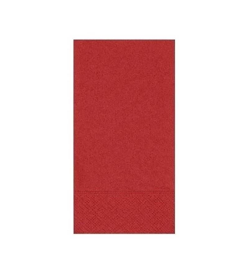 Omnipazar 33x33 cm 1/8 Garson Katlama Servis Peçetesi 100 Ad Kırmızı
