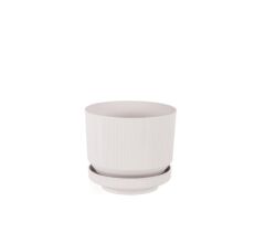 Omnipazar SO-S282 Dekoratif Tabaklı Lüks Çizgi Desenli Saksı 3.3 Litre