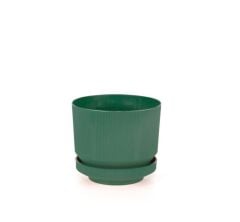 Omnipazar SO-S283 Dekoratif Tabaklı Lüks Çizgi Desenli Saksı 6 Litre