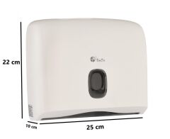 Omnipazar Xinda ZJH230 Plastik Z Katlı Kağıt Havlu Dispenseri 200'lü Beyaz