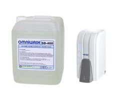 Omniwash SD-400 5000 ml Köpük El Sabunu ve 500 cc Dispenser Seti Beyaz