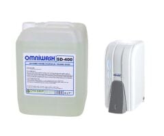 Omniwash SD-400 5000 ml Köpük El Sabunu ve 500 cc Dispenser Seti Beyaz