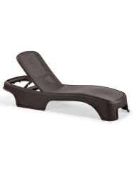 Omnipazar SY2536 Kahve Rengi Brezza Royal Rattan Lüks Şezlong