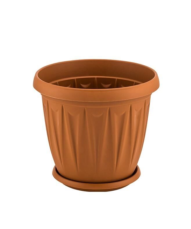 Omnipazar SY-5703 3,5 litre Plastik Ürgüp Saksı Kahverengi