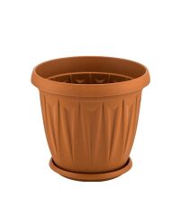 Omnipazar SY-5703 3,5 litre Plastik Ürgüp Saksı Kahverengi