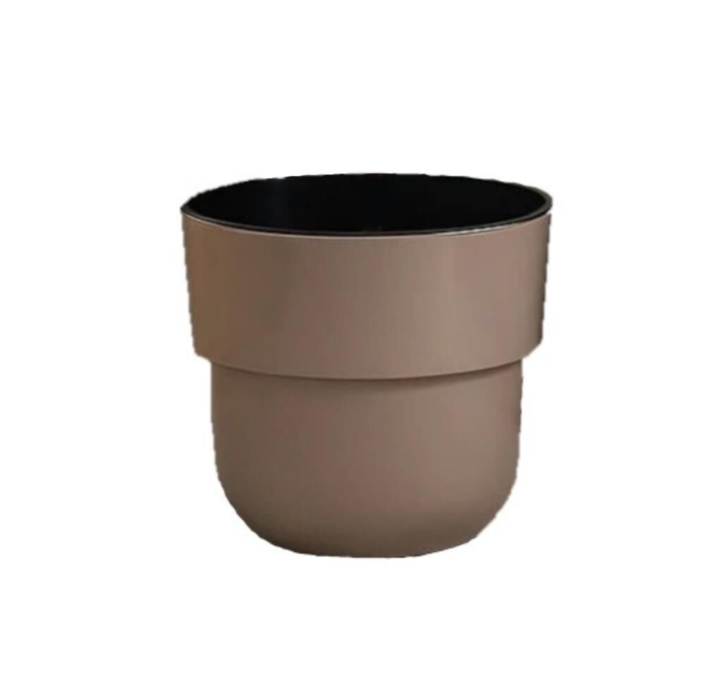 Omnipazar SO-KUP5 Kuple Plastik İç Kovalı Saksı Takımı 26 Litre No 5 Mocha