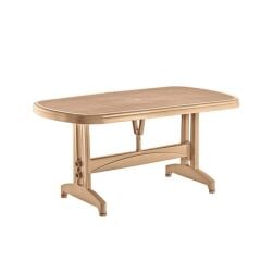 Omnipazar IRK-HM100 Oval Köşe Plastik Dikdörtgen Masa 90x150 cm