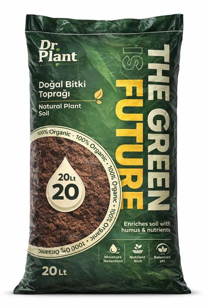 Omnipazar SO-DRTOP4 Doğal Bitki Çiçek Toprağı Cocopeat Toprak 20 Litre