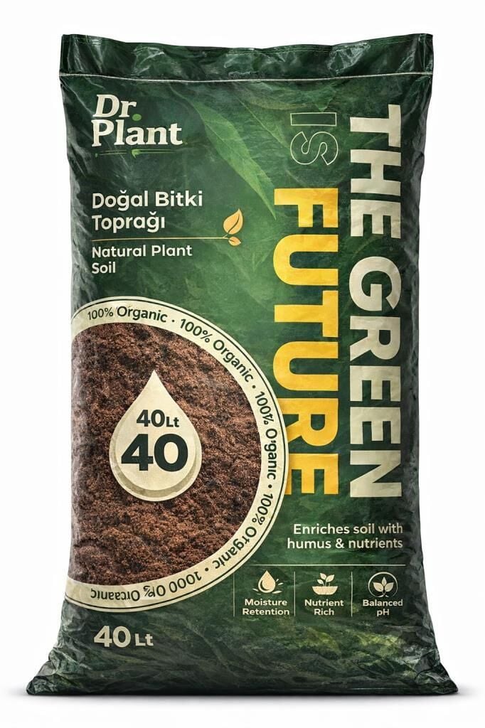 Omnipazar SO-DRTOP5 Doğal Çiçek Bitki Toprağı Cocopeat Toprak 40 Litre