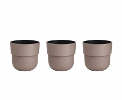 SO-KUP5 Kuple Plastik İç Kovalı Saksı Takımı No:5 26 Lt Mocha 3 Adet