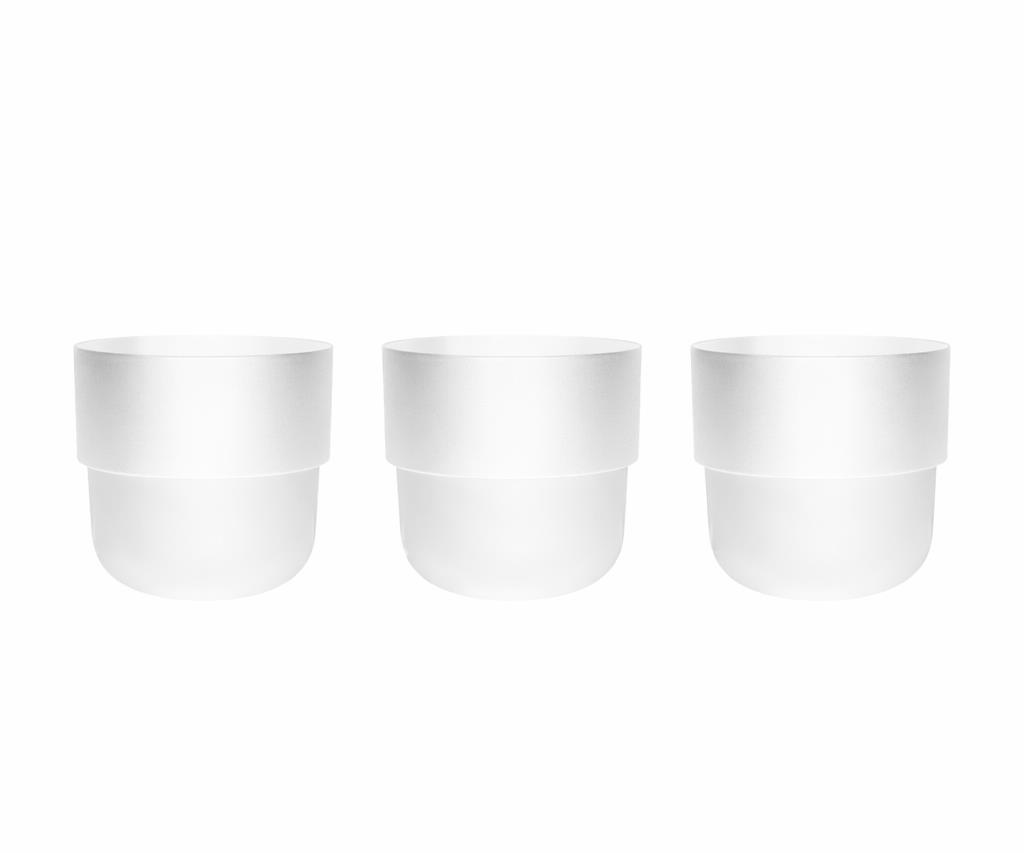 SO-KUP5 Kuple No:5 İç Kovalı Plastik Saksı Takımı 26 Lt Beyaz 3 Adet