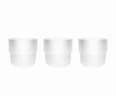 SO-KUP5 Kuple No:5 İç Kovalı Plastik Saksı Takımı 26 Lt Beyaz 3 Adet