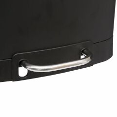 Omnipazar Genesit GSC501B Kare Pedallı Çöp Kovası Paslanmaz 6 litre Siyah