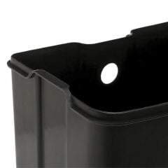 Omnipazar Genesit GSC501B Kare Pedallı Çöp Kovası Paslanmaz 6 litre Siyah