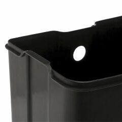Omnipazar Genesit GSC501B Kare Pedallı Çöp Kovası Paslanmaz 6 litre Siyah