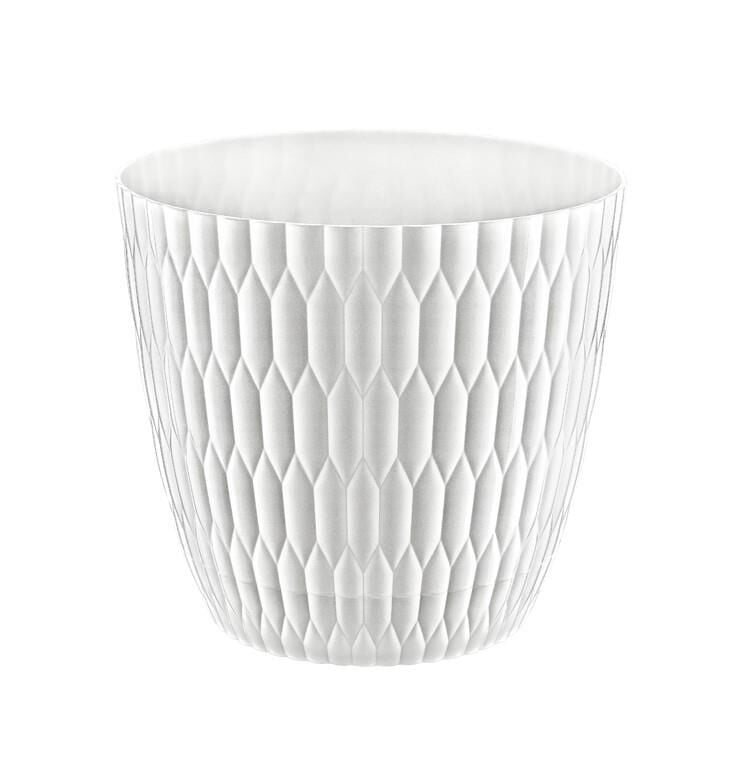 Omnipazar SY-5445 6,5 Lt Beyaz Brezza Desenli Saksı No 5