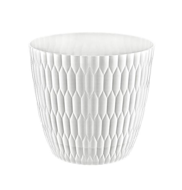 Omnipazar SY-5445 6,5 Lt Beyaz Brezza Desenli Saksı No 5